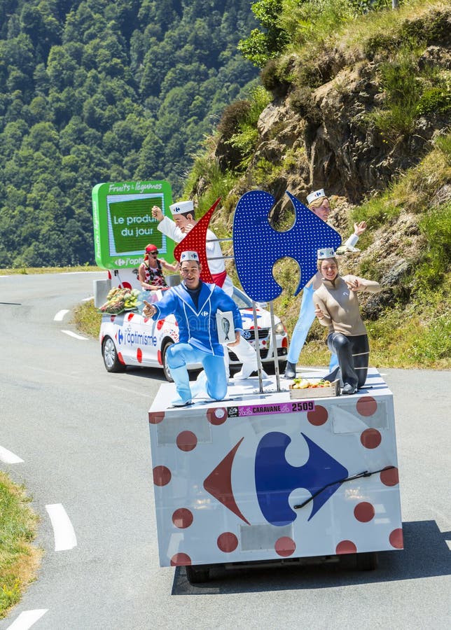 Caravane du Tour de France en montagne