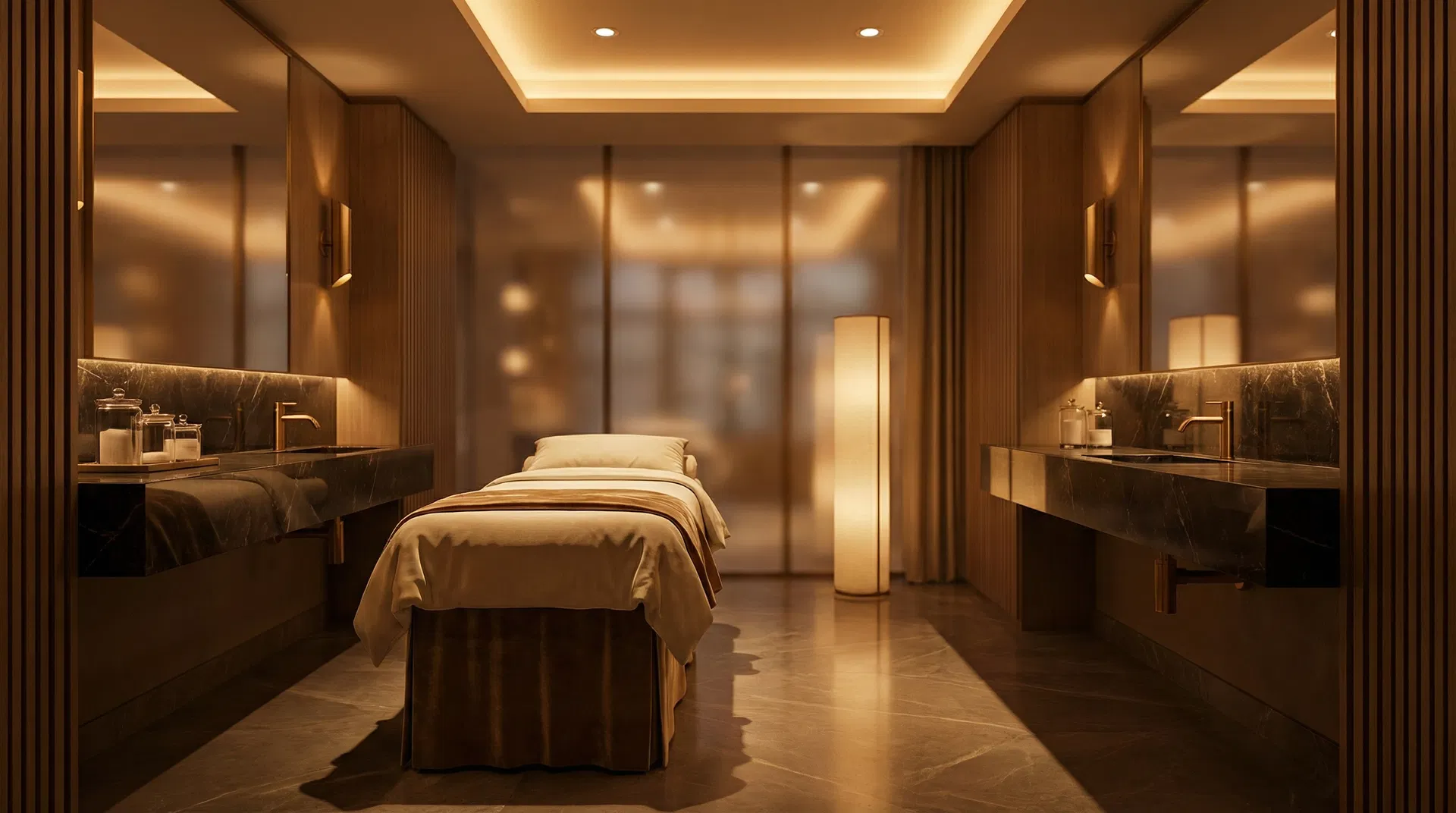 Luxury med spa treatment room
