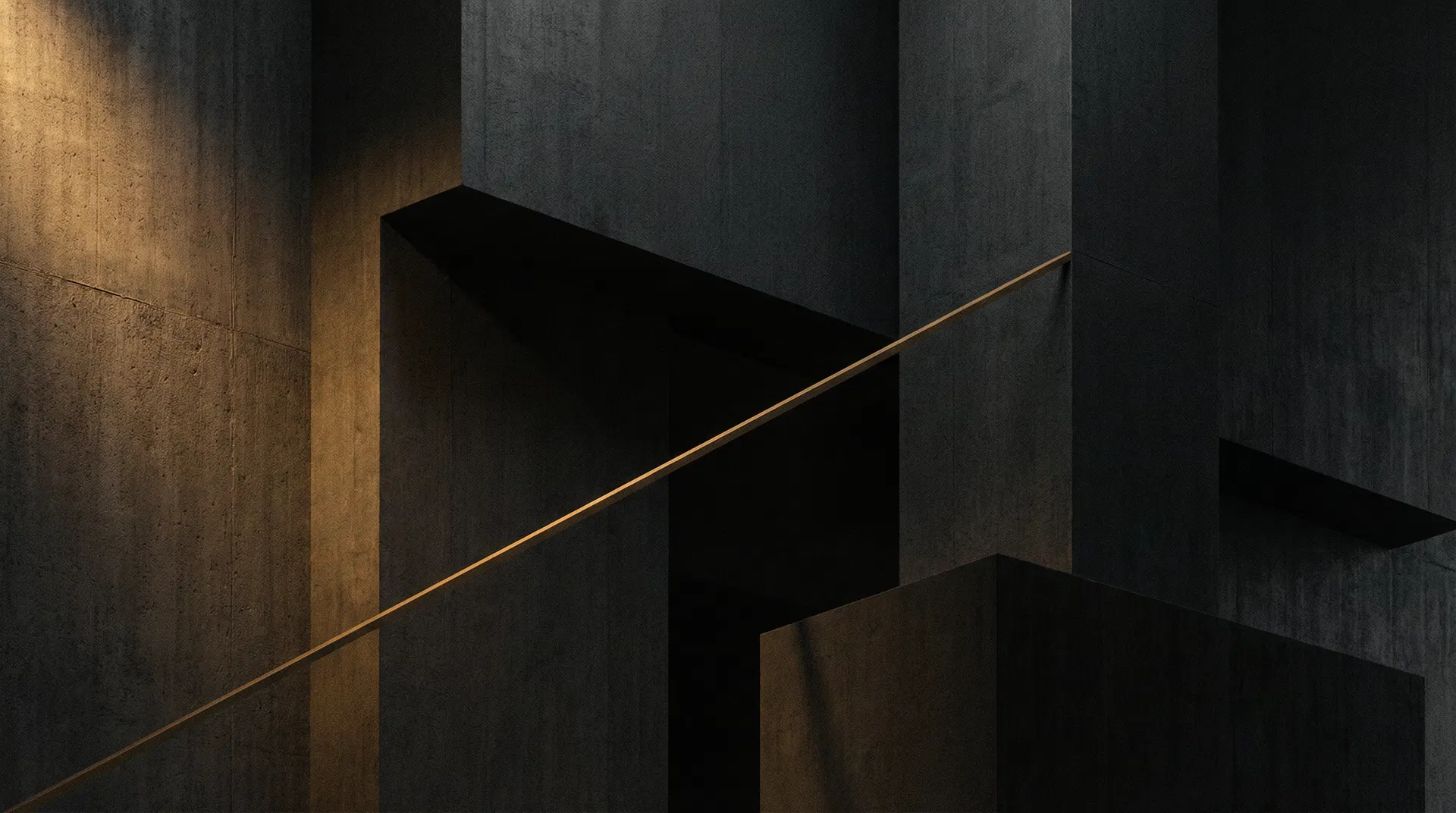 composição arquitetônica abstrata em concreto escuro — a3s ventures