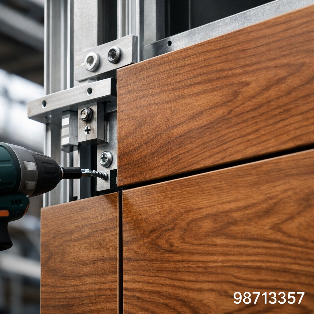 تفاصيل تركيب ألواح الكابوند الخشبية