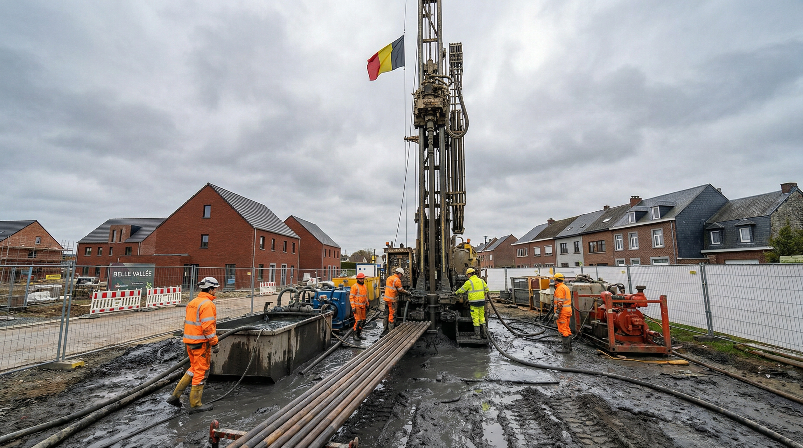 Forage géothermique à Jodoigne