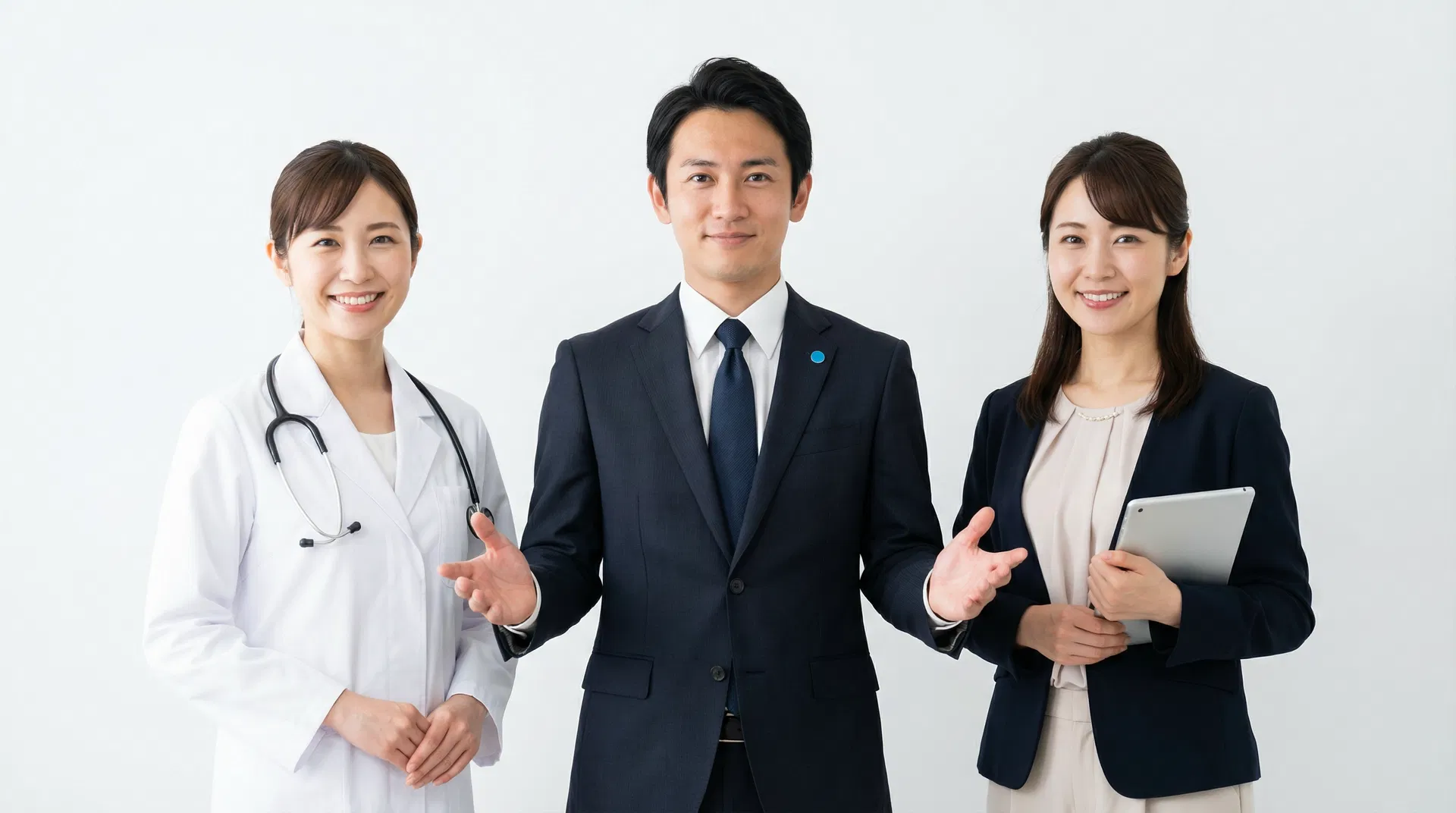 医師・弁護士・行政書士のサポートチーム