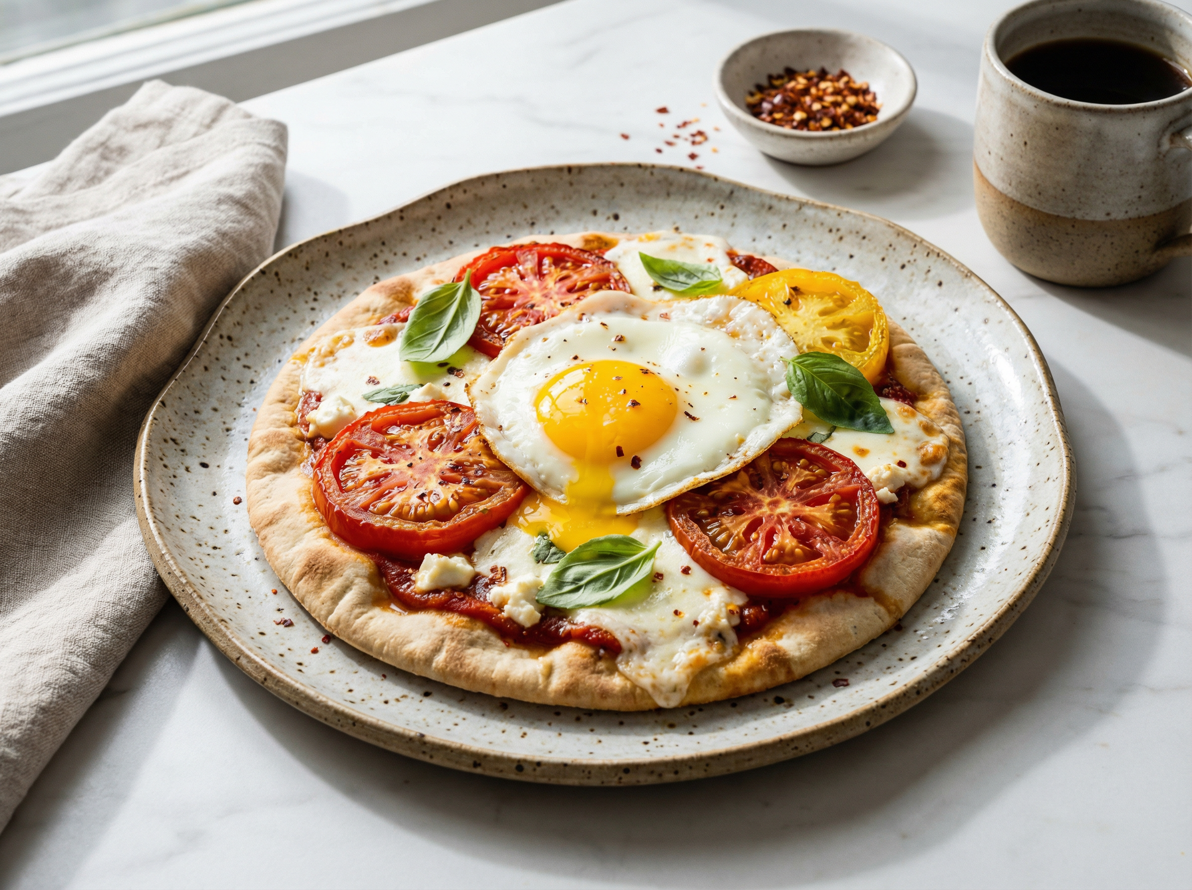 Scrambled Egg & Pesto Breakfast Wrap