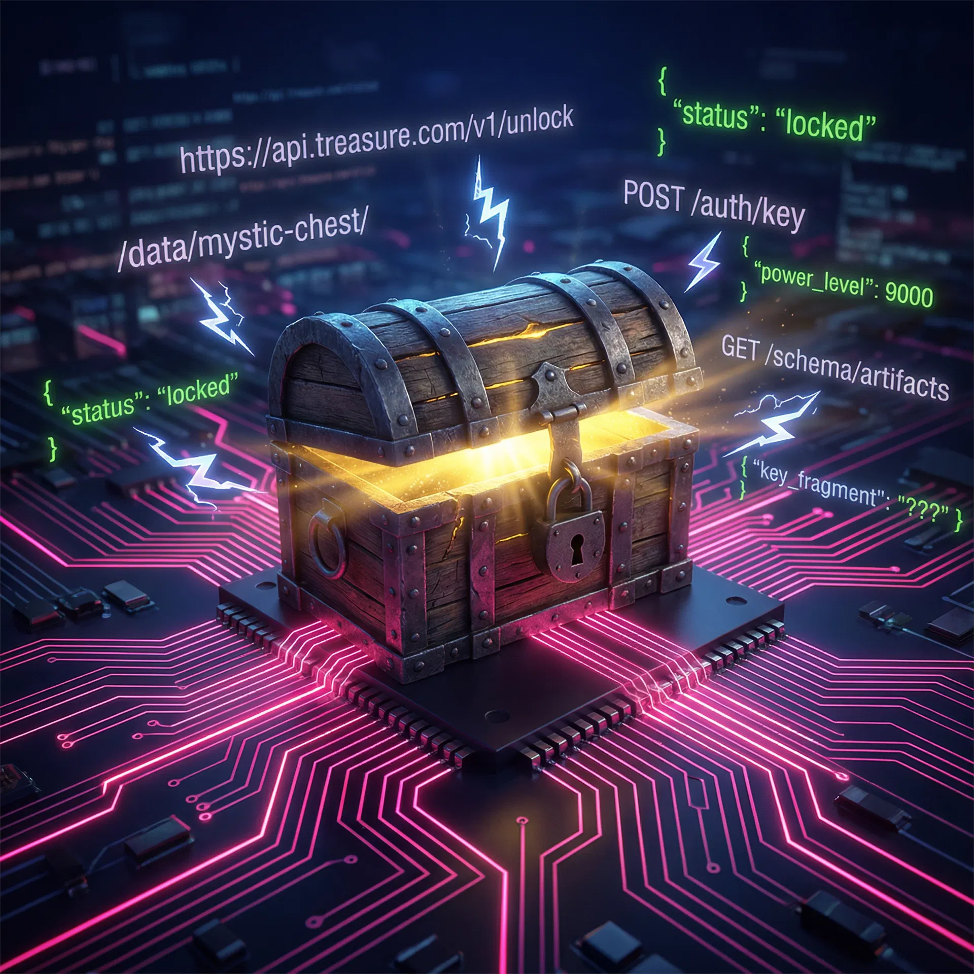 API secret square visualization