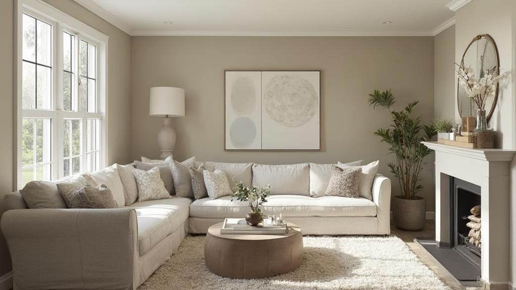 Sala sofisticada com elementos de design