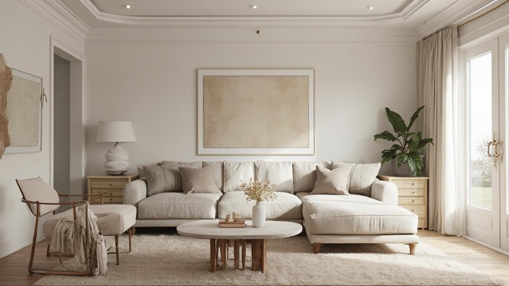 Sala elegante com móveis planejados