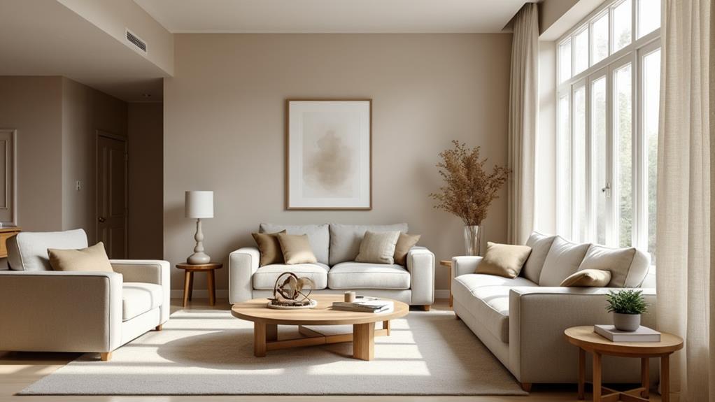 Sala com sofá de qualidade e tecidos nobres