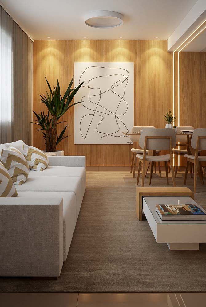 Sala aconchegante com estofados confortáveis