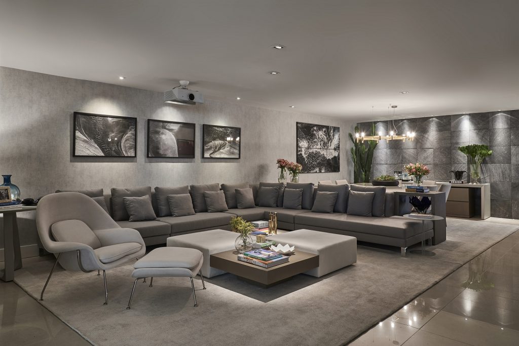 Sala com cores equilibradas