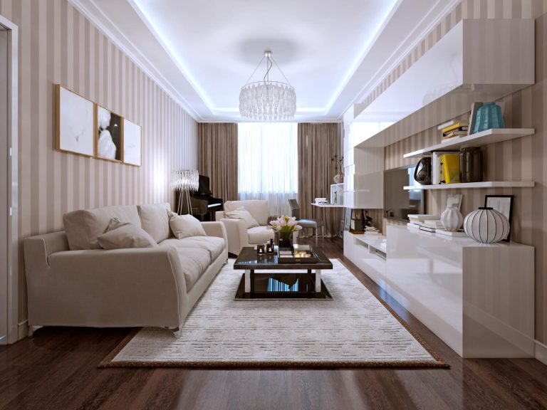 Sala com iluminação adequada