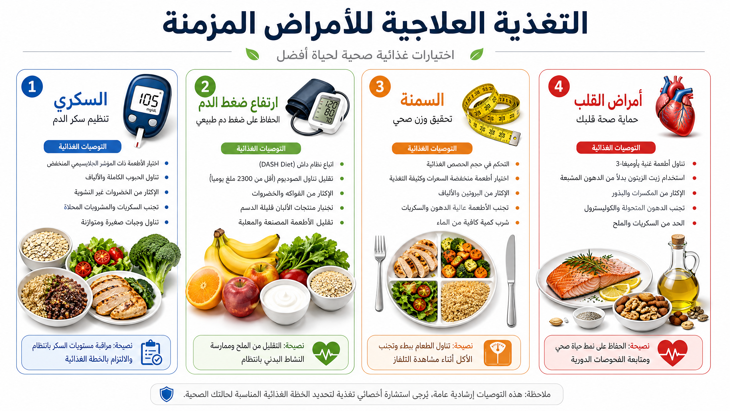الأنظمة الغذائية والأمراض المزمنة