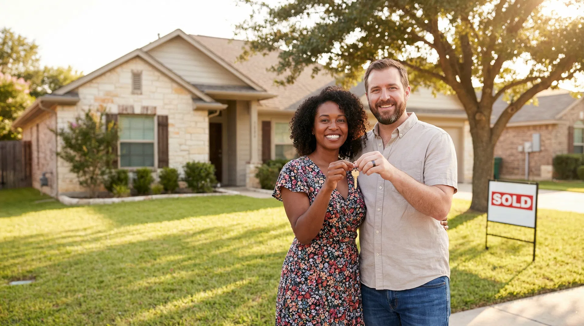 Happy home sellers in Austin