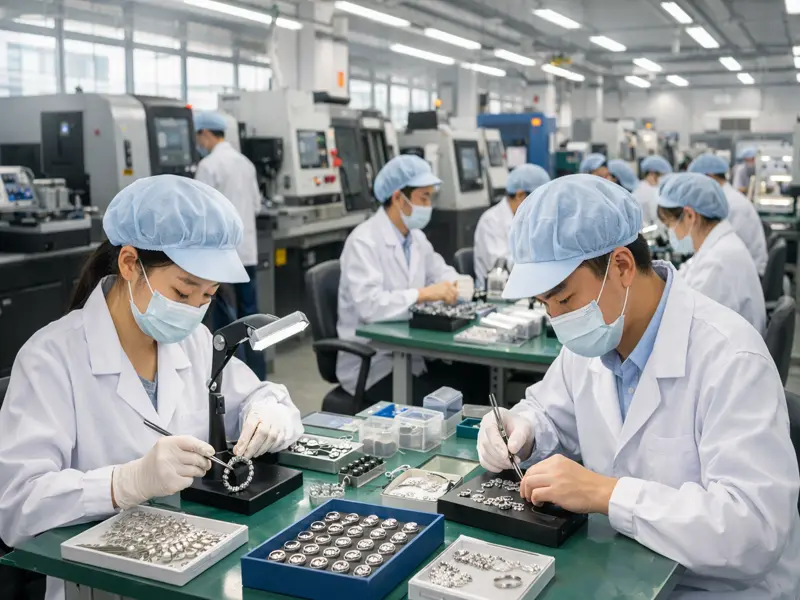 Overcoming Barriers with Your Chinese Jewelry Supplier: The Ultimate 2026 Guide 1 Modern jewelry production line in a Chinese factory