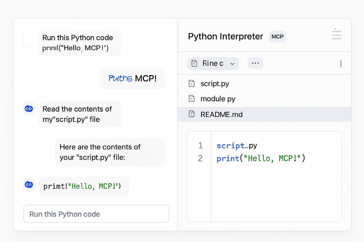 MCP Python Interpreter Demo
