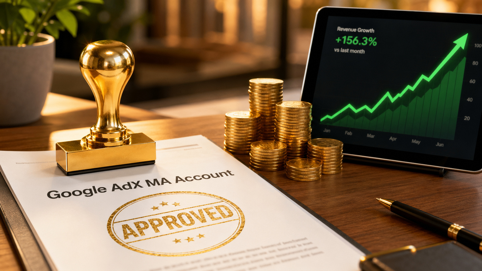 Free Google adx MA Approval Revenue Growth with AdX