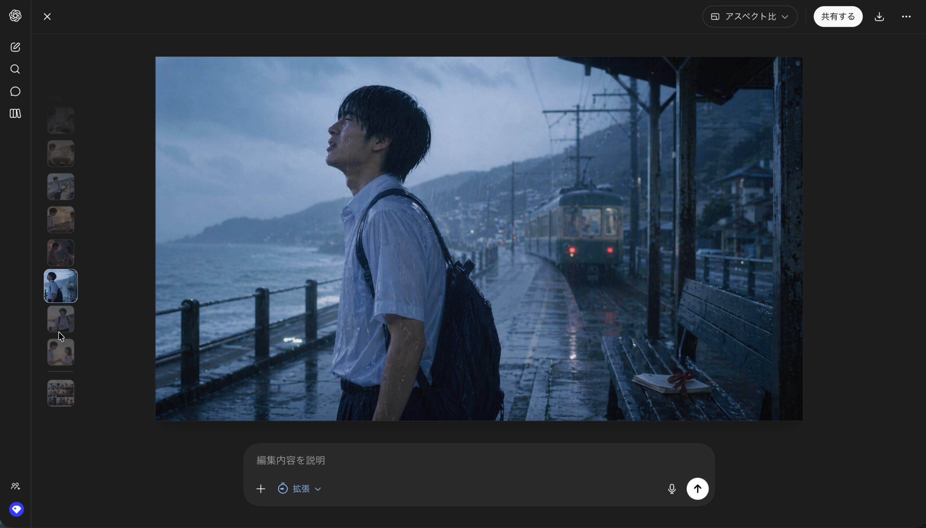 SeeDance 2.0の動画生成結果画面