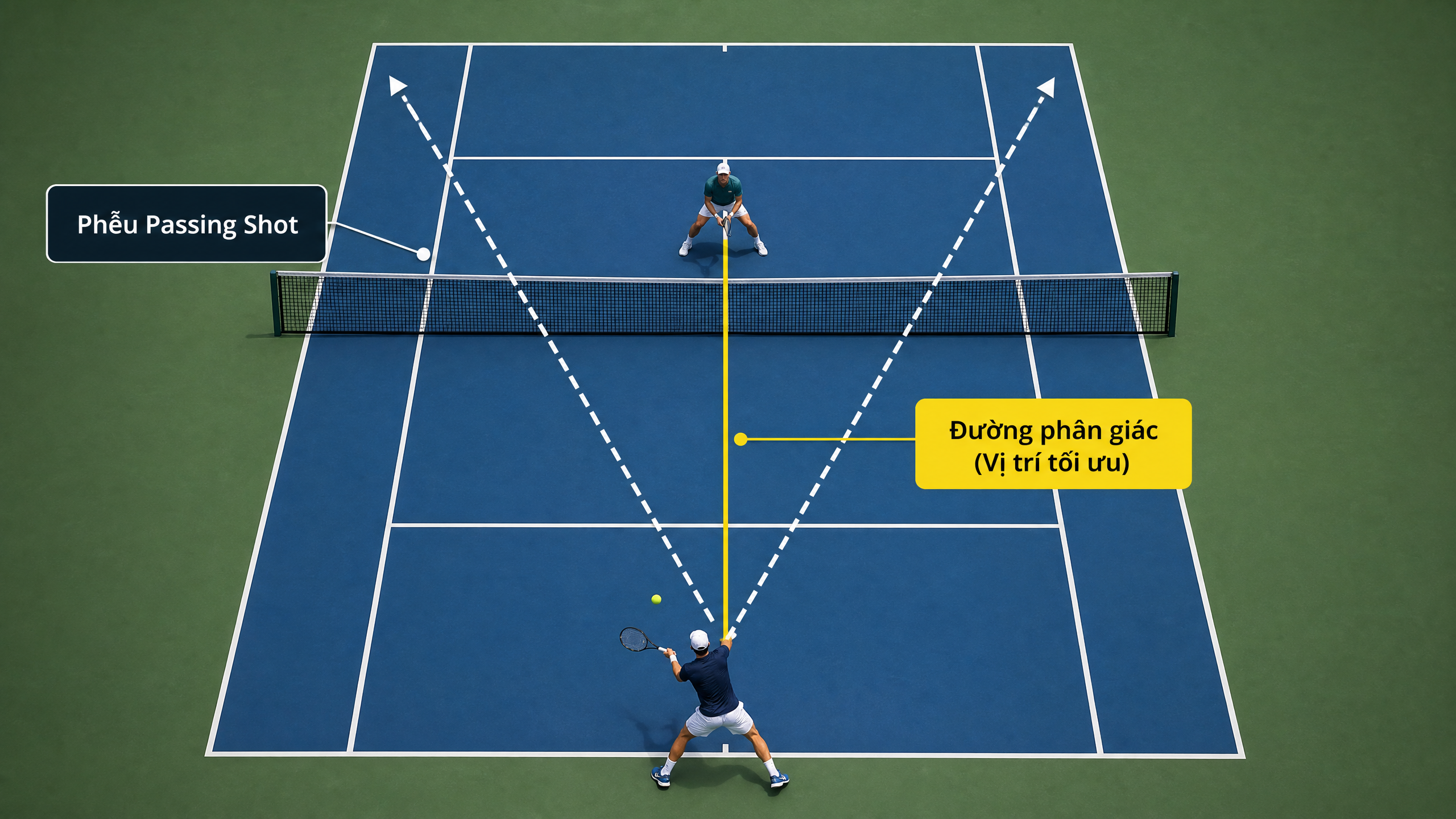 Lý thuyết Phân giác và Phễu Passing Shot