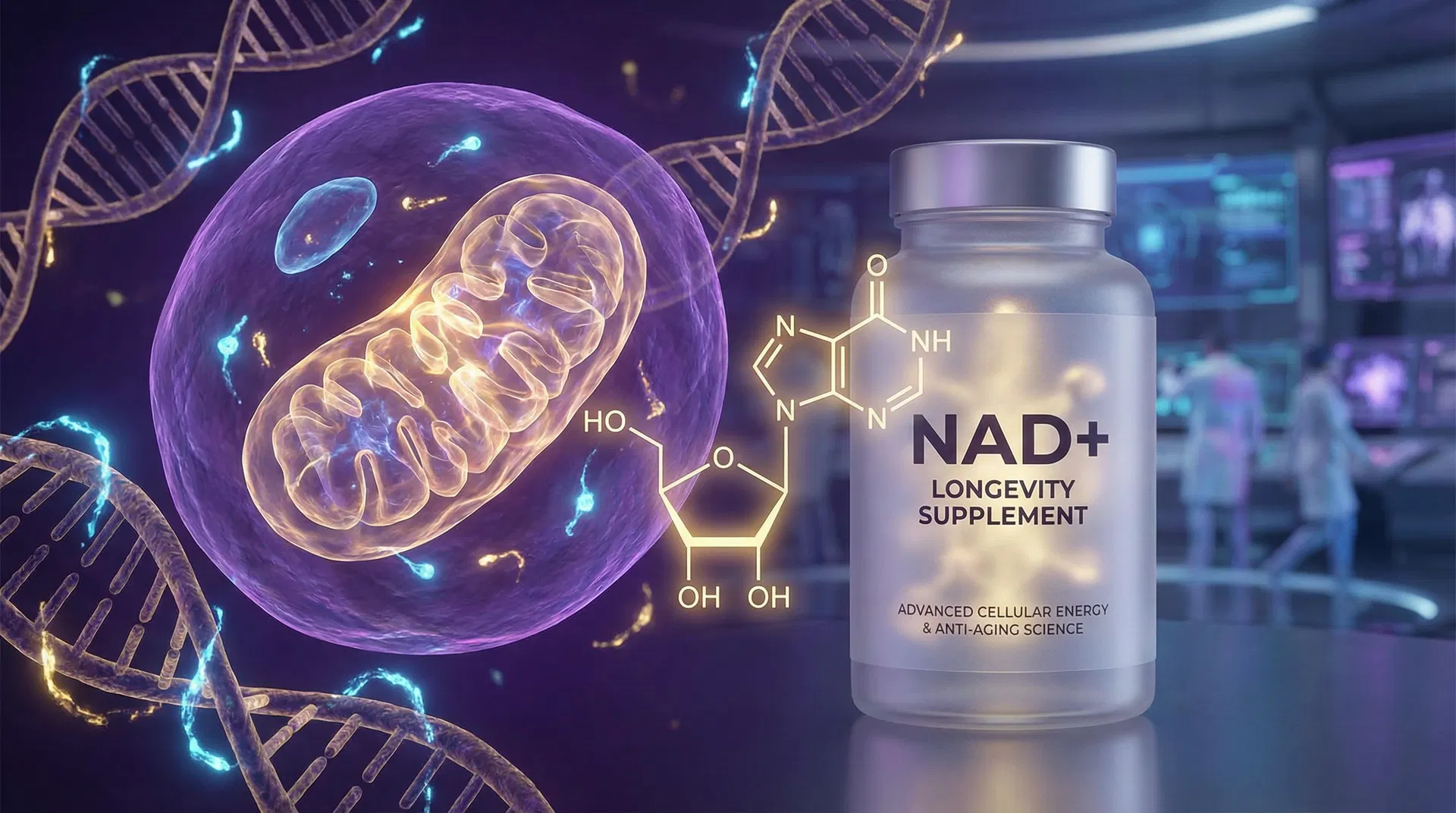 NAD+ 1000mg: O Suplemento de Longevidade que Bilionários do Vale do Silício Usam Diariamente
