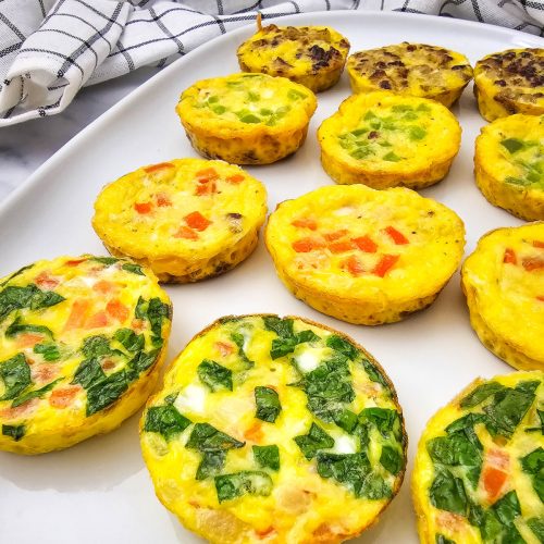 Muffin-Tin Omelets with Feta & Peppers