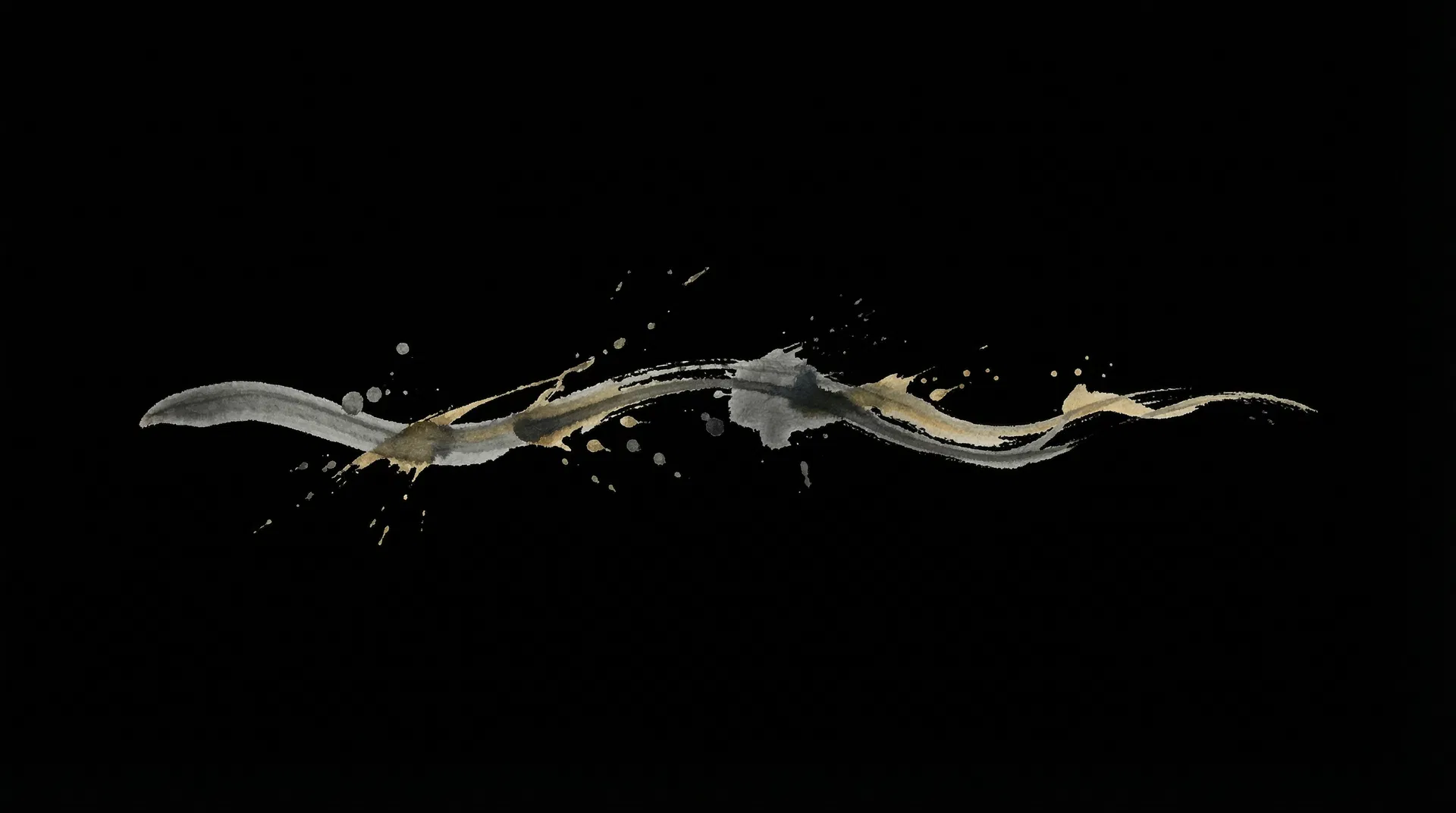 Mürekkep motifi dekoratif ayraç