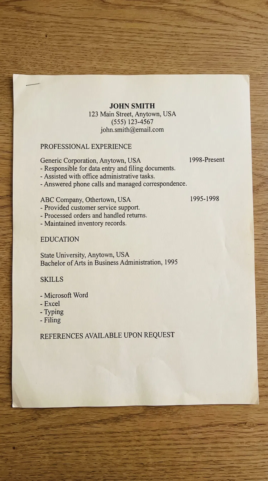 Vor der Transformation