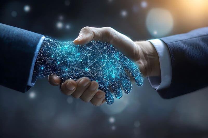 AI Corporate Handshake