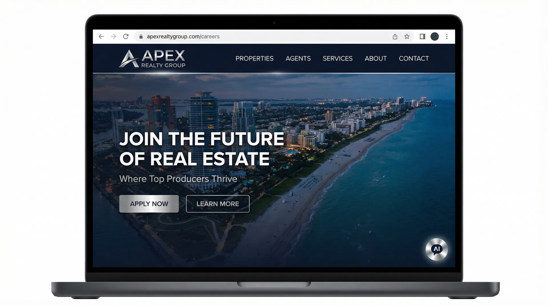 Apex Realty Group recruiting website