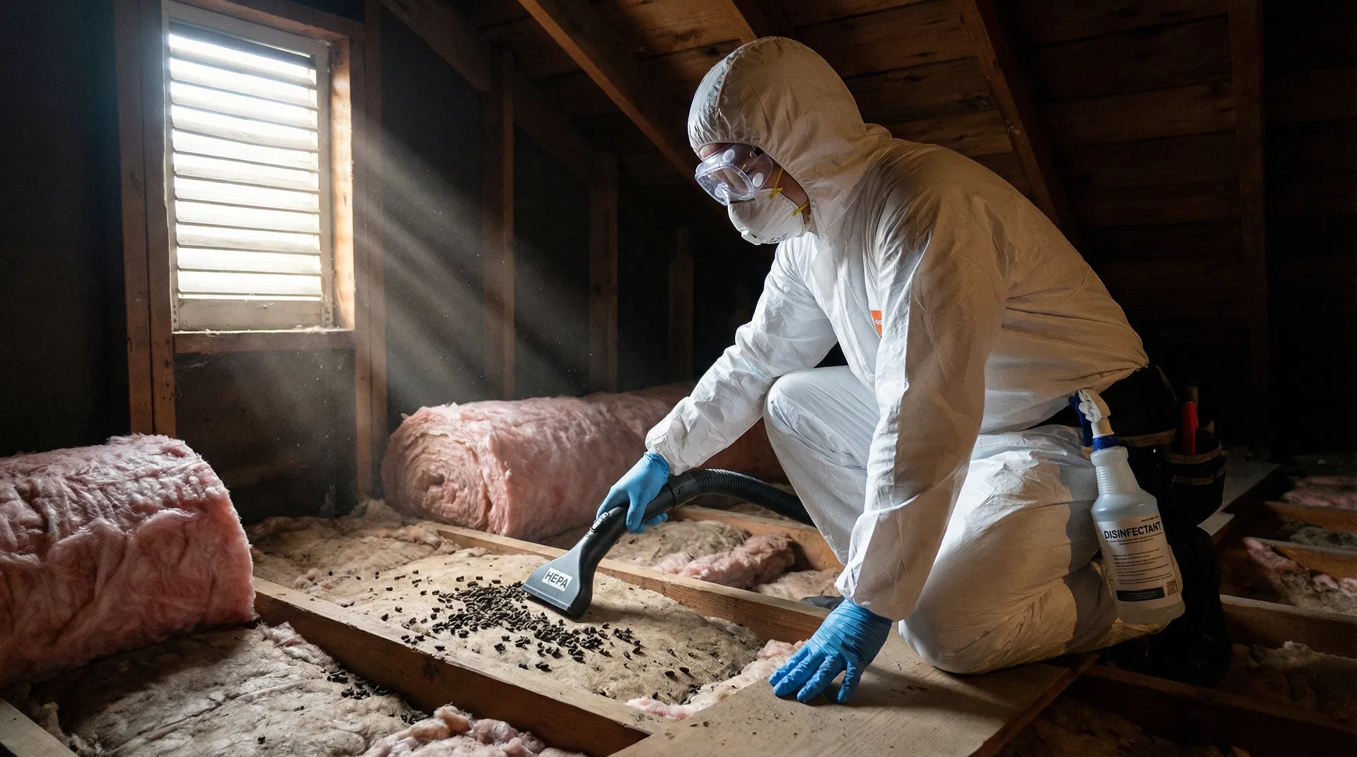 Professional mouse cleanup