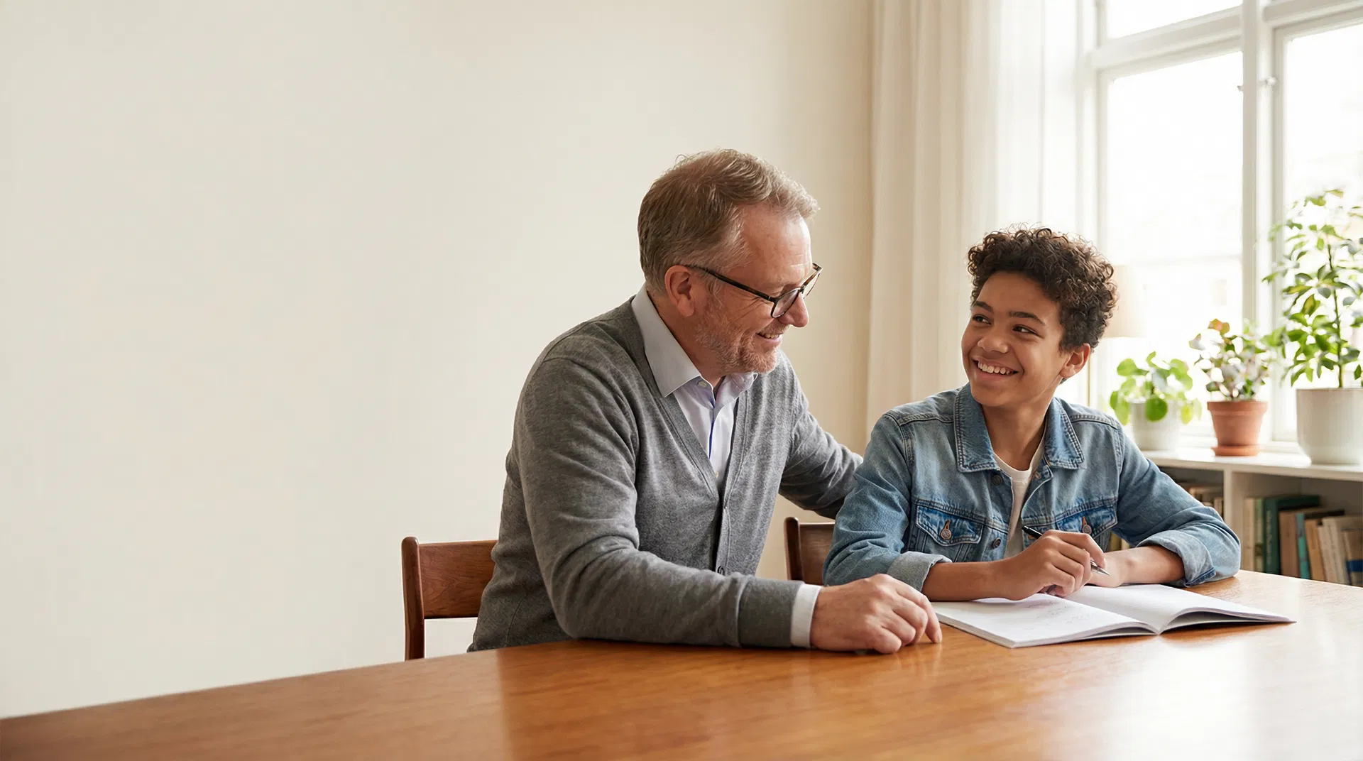 Günter beim Unterrichten eines Schülers