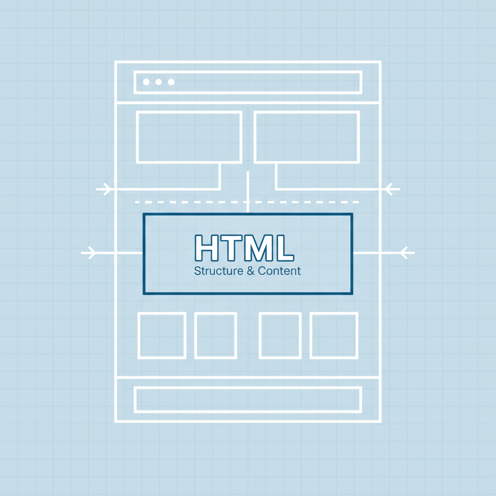HTMLの概念図:Webページの構造とコンテンツを定義する