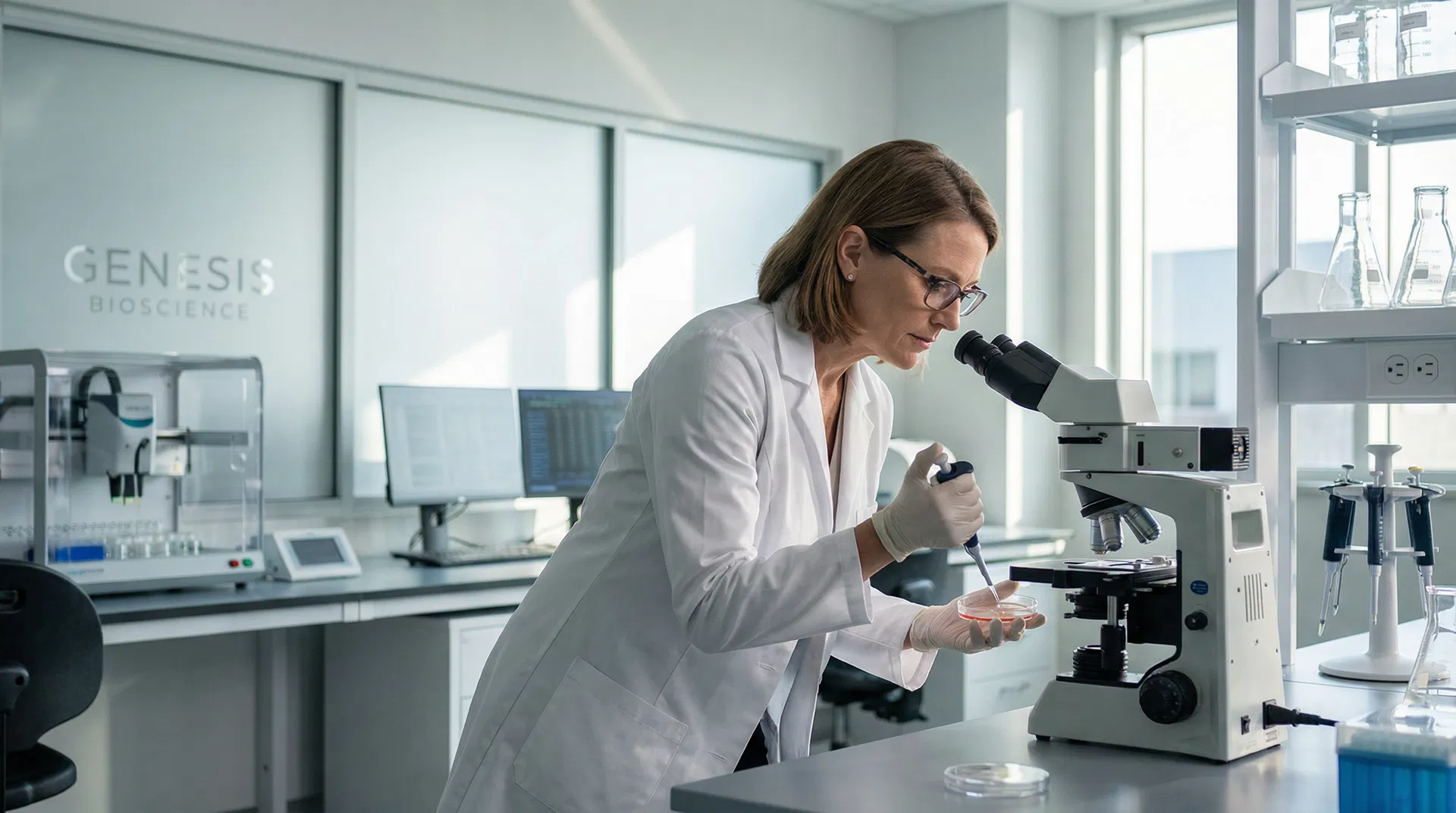Scientist in laboratory
