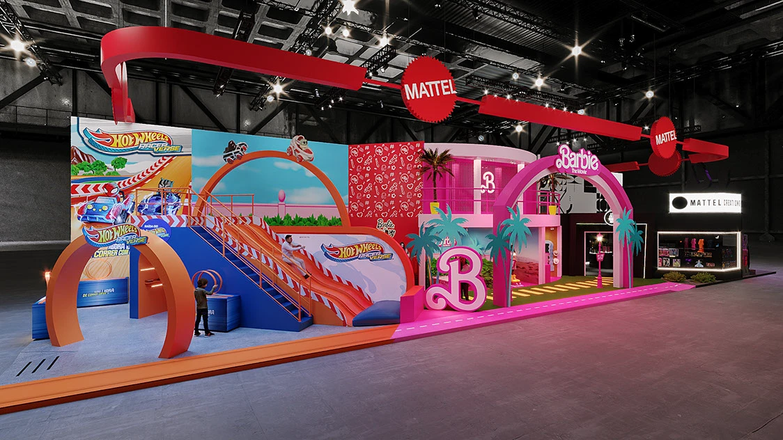Estande da Mattel na CCXP 2023