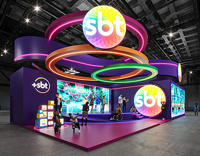 Estande do SBT na CCXP 2024