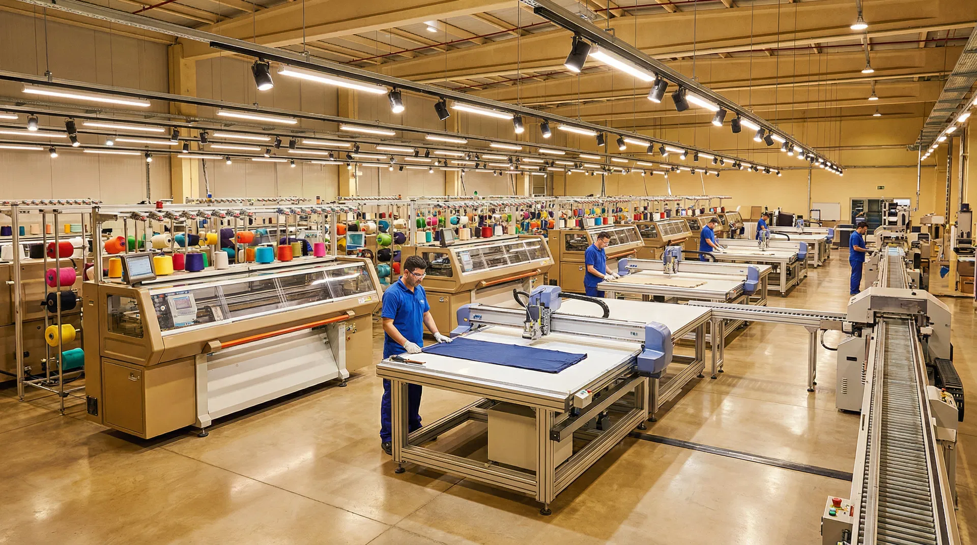 Hunan Tongmei Garment factory with automated cutting and sewing equipment for fashion accessories manufacturing