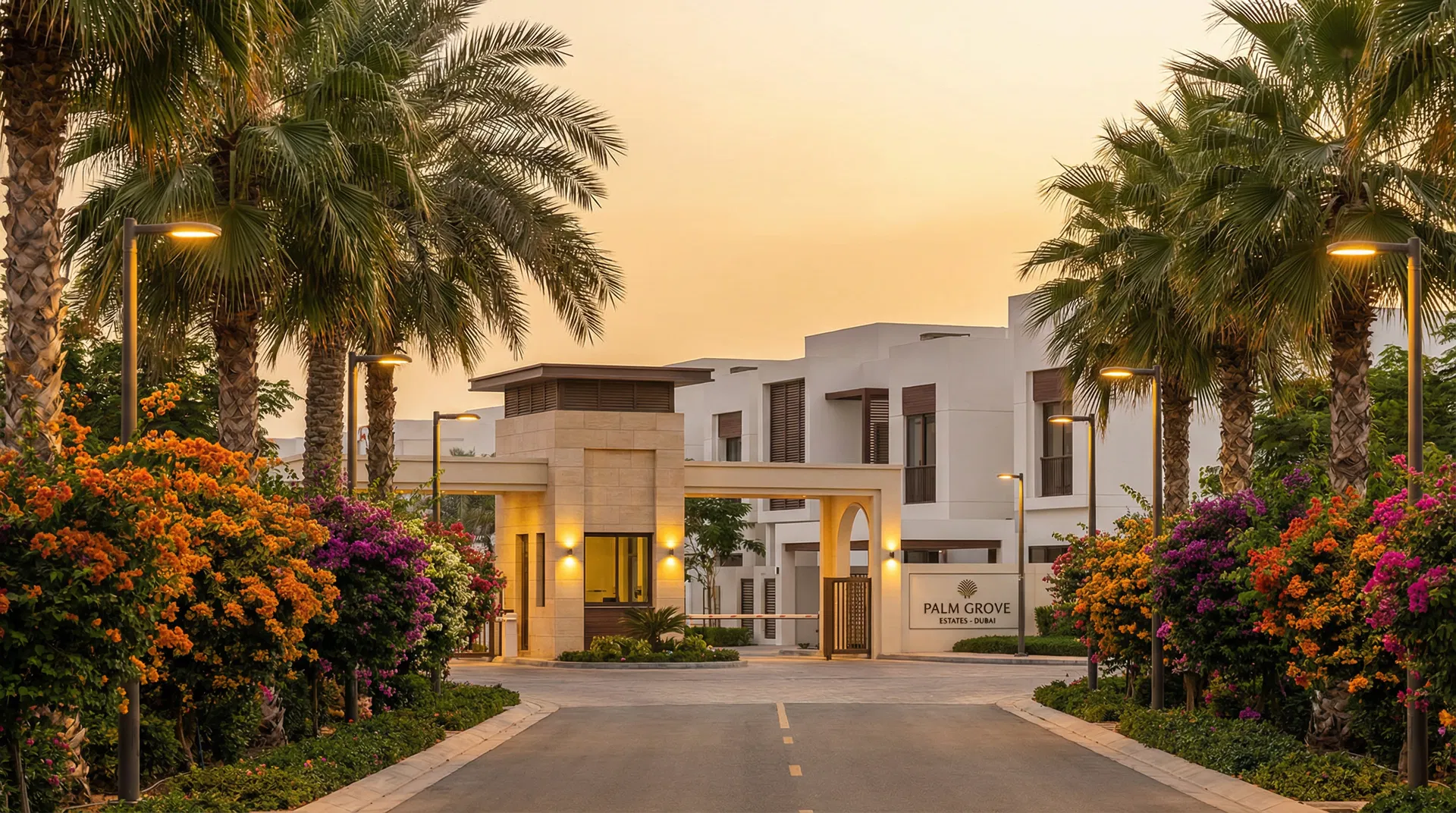 Tilal by Binghatti community entrance