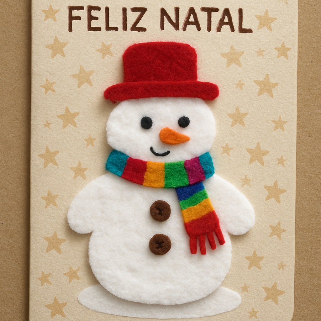 Boneco de Neve Texturizado