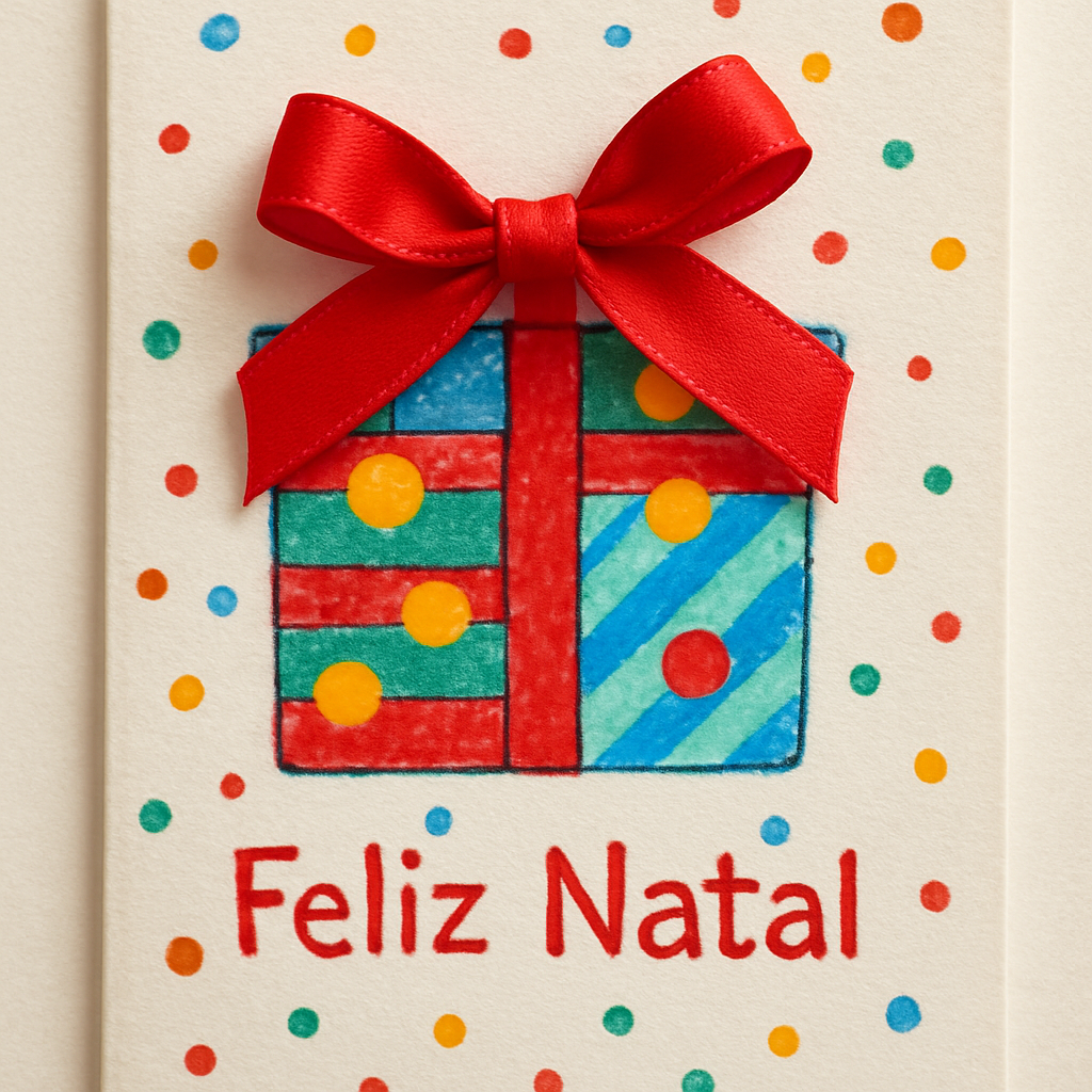 Presente Estampado Divertido