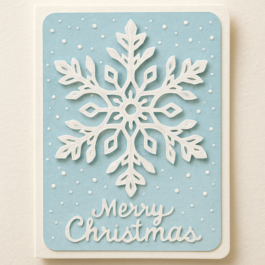 Floco de Neve Recortado Detalhado