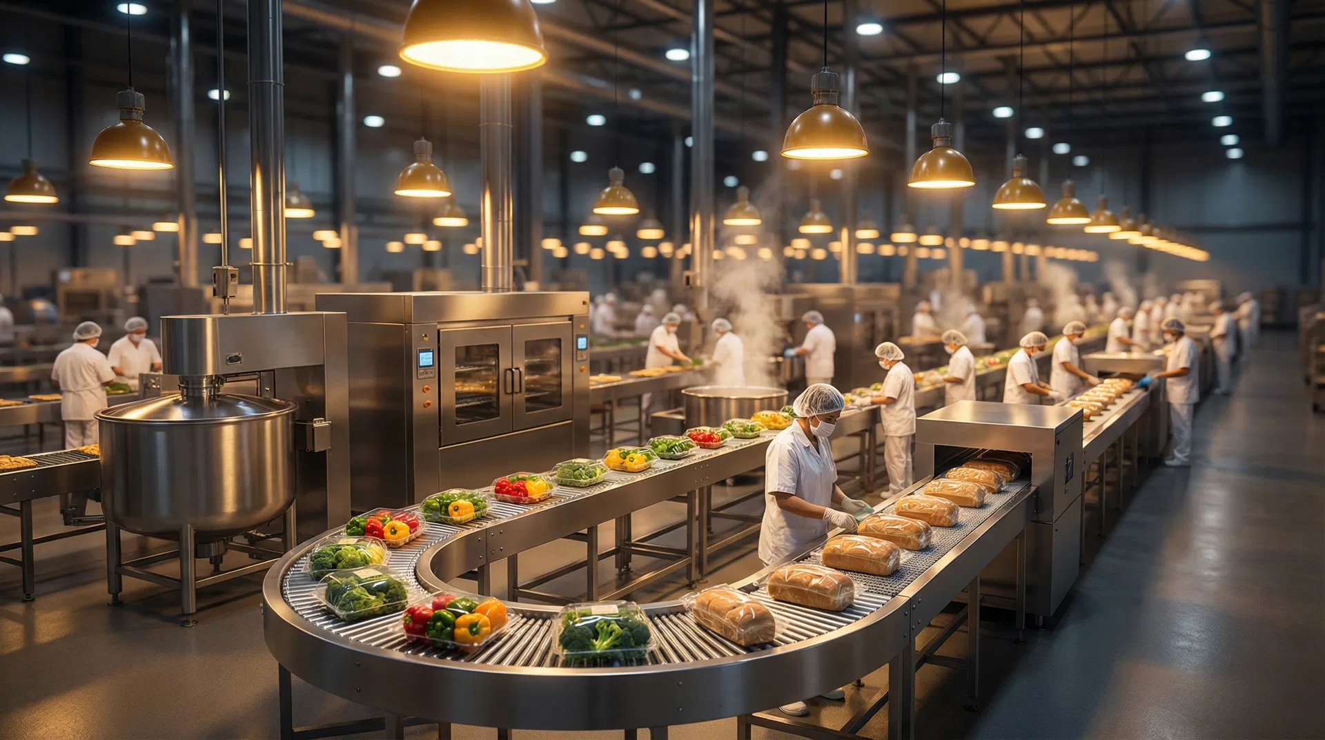 Producción alimentaria industrial