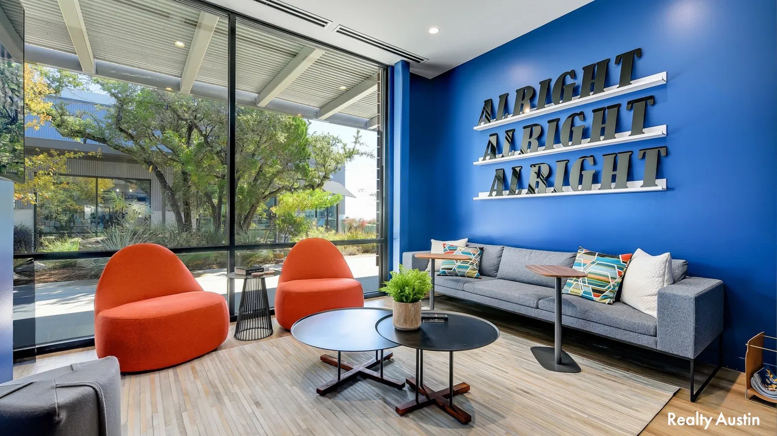 Modern Sapphire Real Estate Office