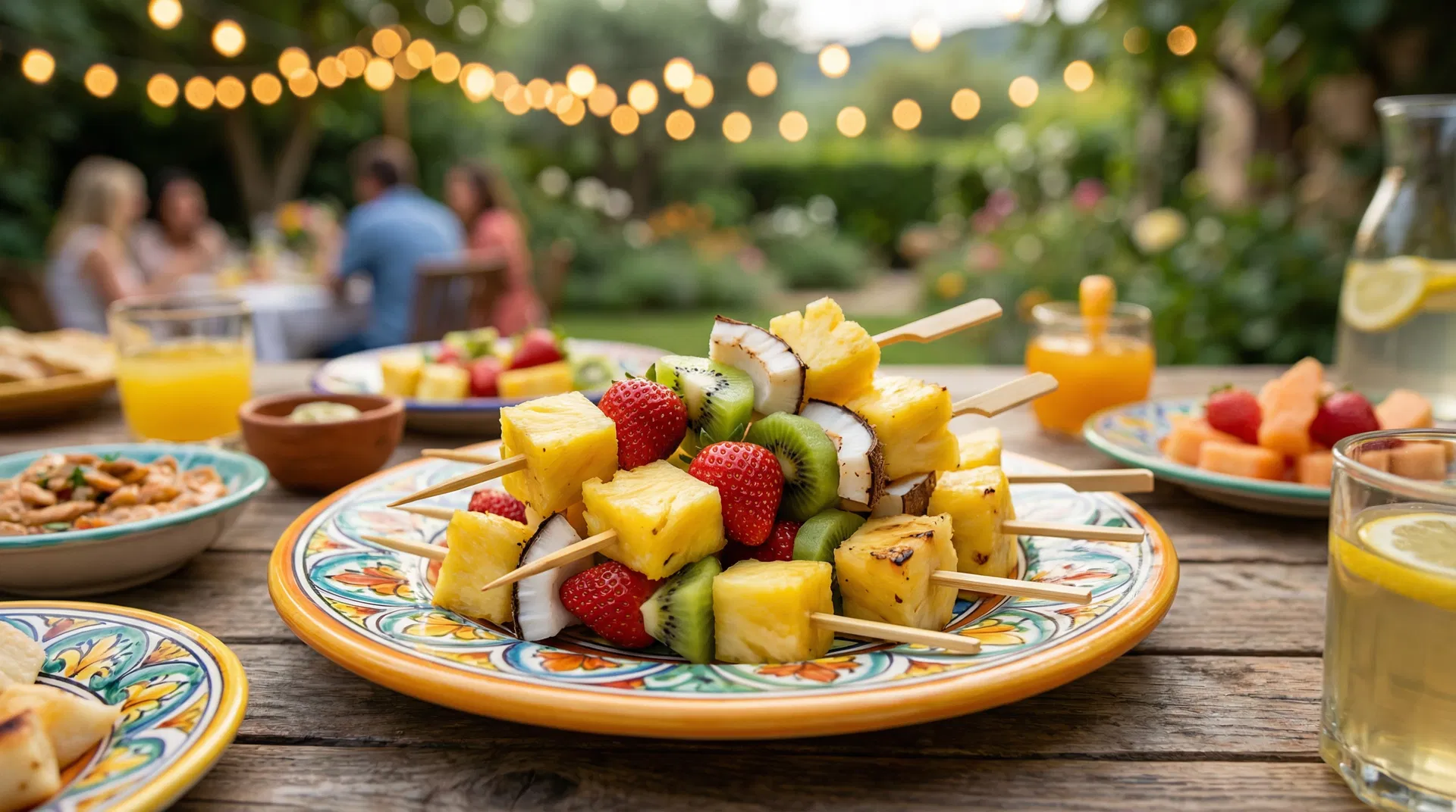 Spiedini tropicali alla festa