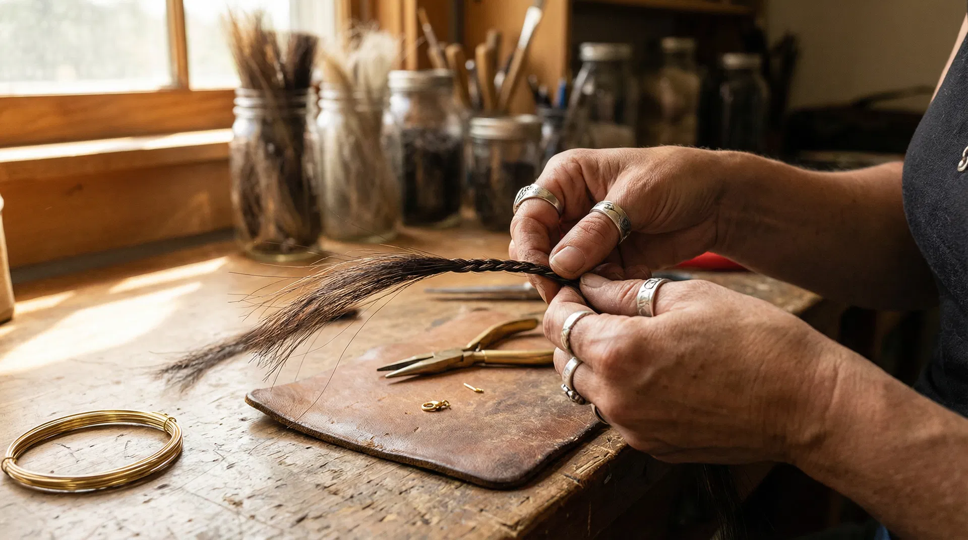 Laura Osika dans son atelier