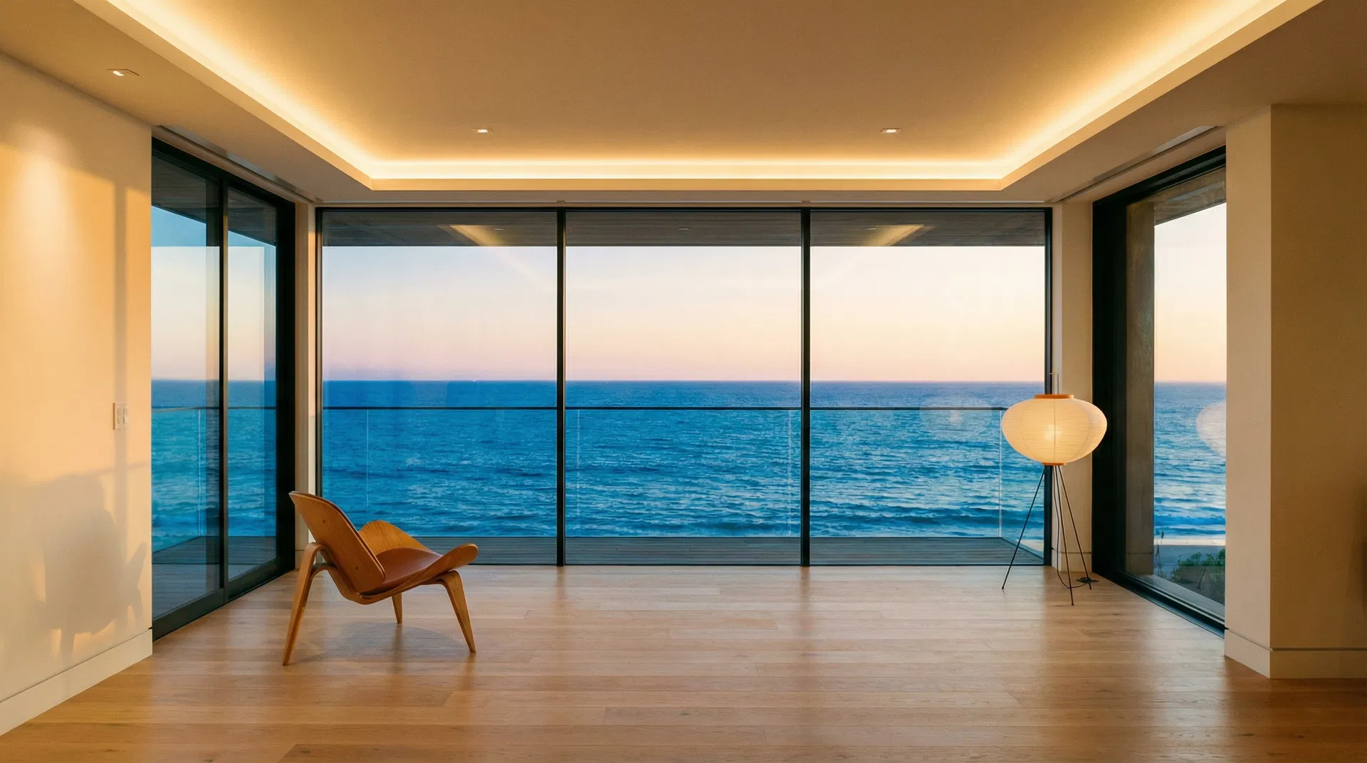 Modern luxury beach home interior