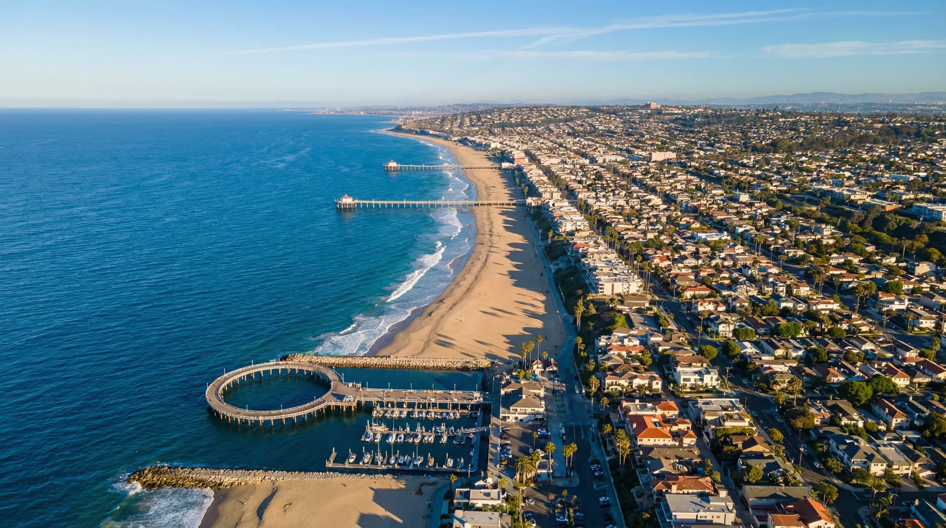 South Bay Beach Cities aerial view
