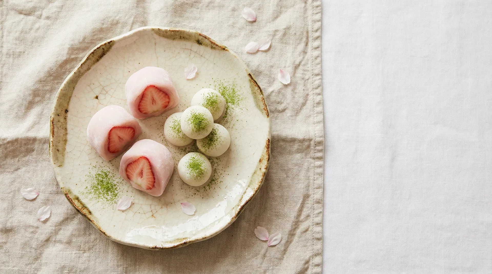 Premium Japanese sweets artfully arranged