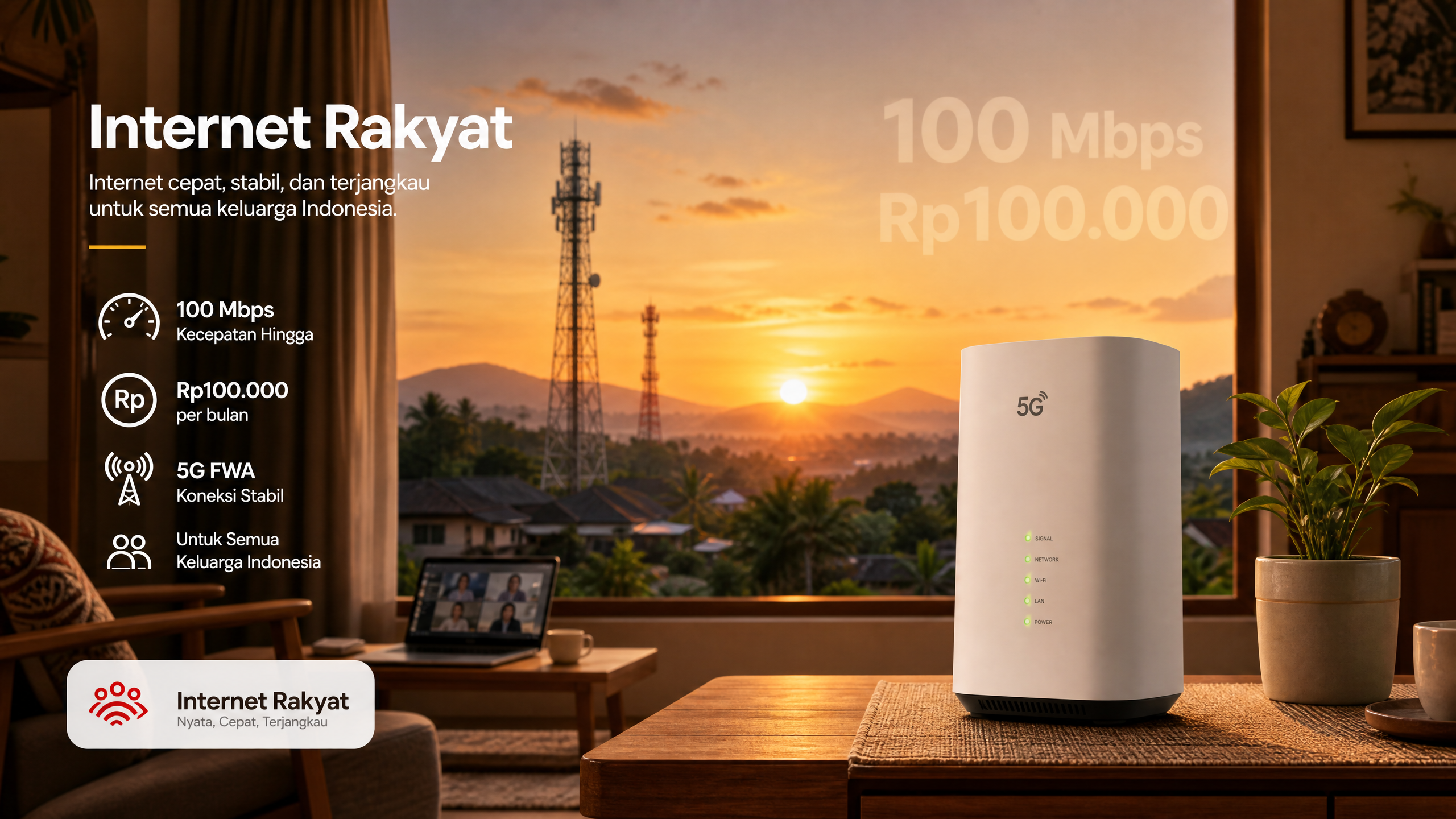 Internet Rakyat Illustration