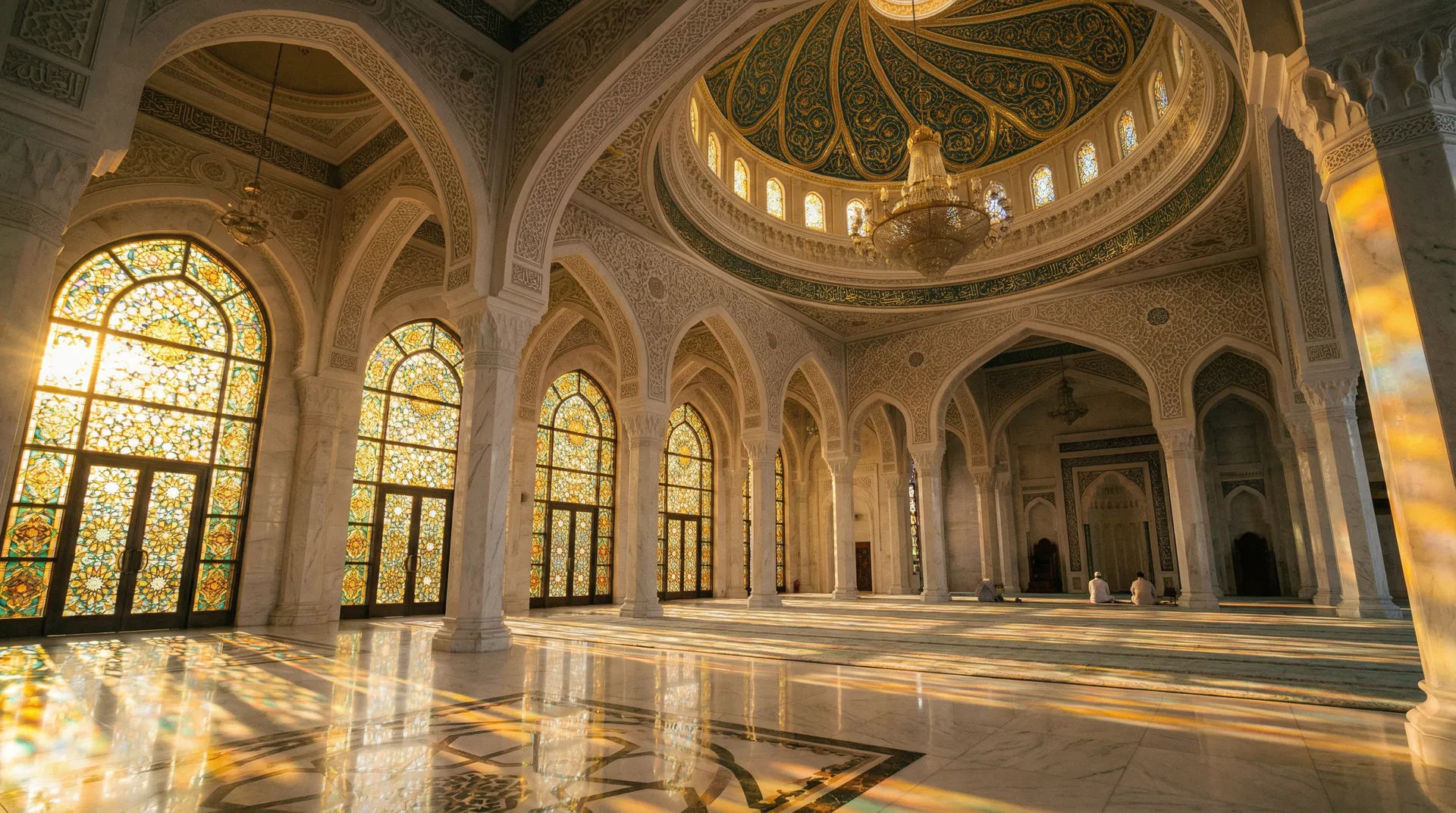 Beautiful mosque interior