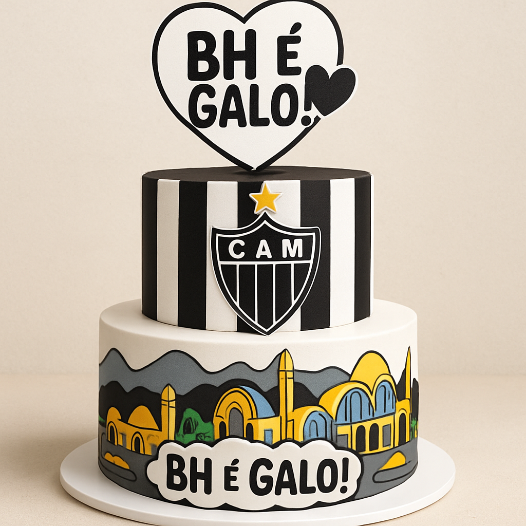 Bolo "BH é Galo!"