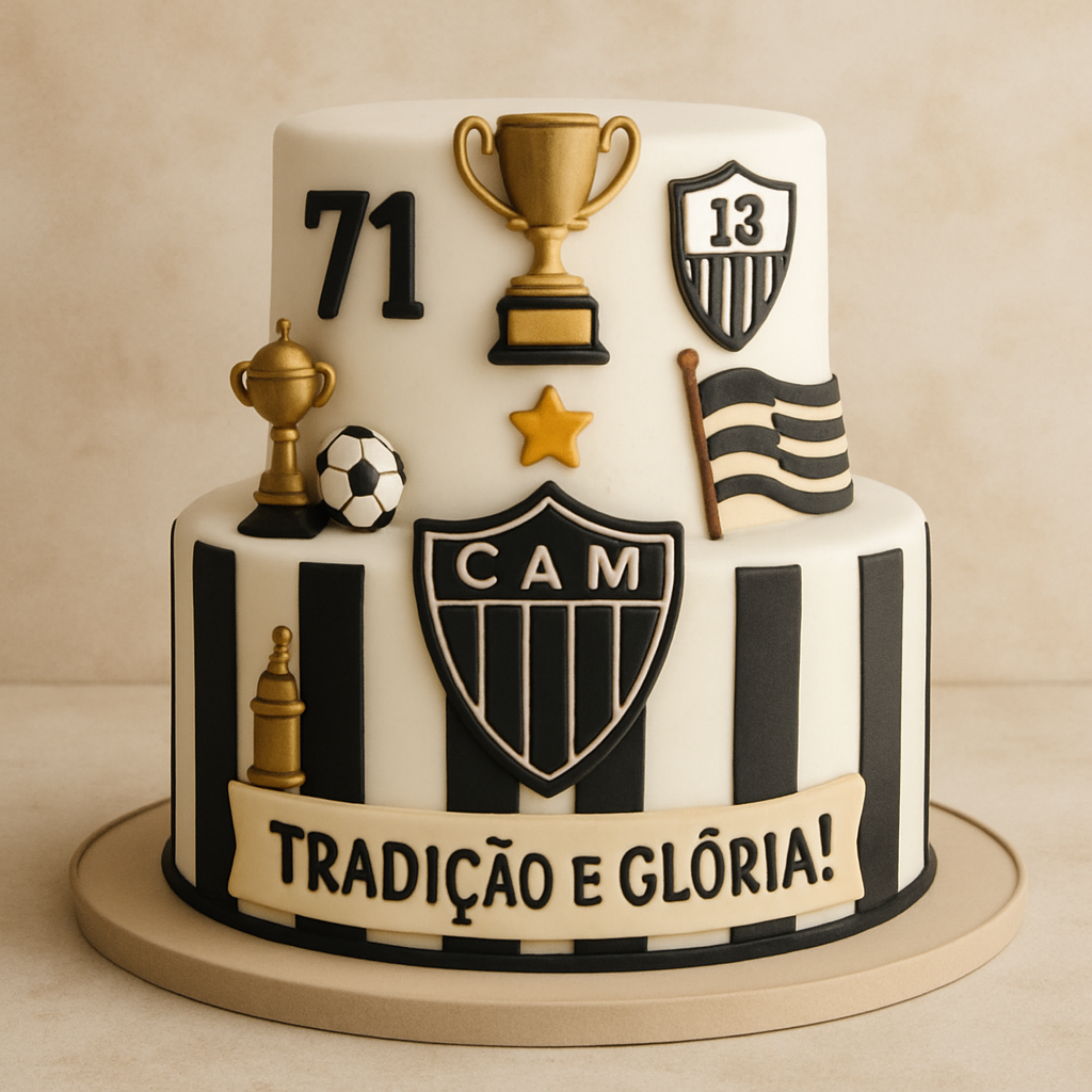 Bolo "Tradição e Glória!"