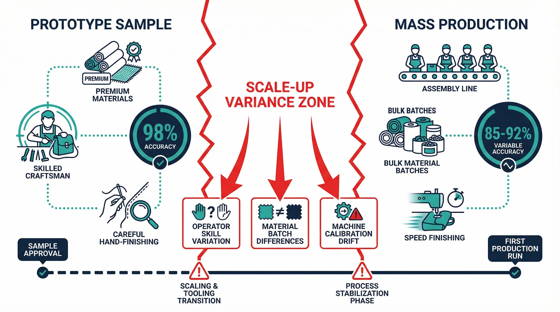 Why the Bag That Passed Sampling Looks Different After Mass Production
